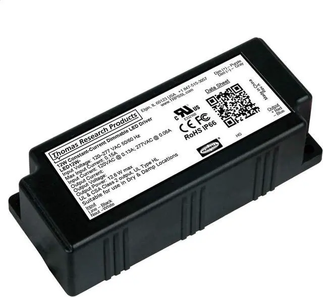 Main image of Hubbell Thomas Research Products  Switch Mode LED Driver LED12W-24-C0500 Constant Current 12 watt series