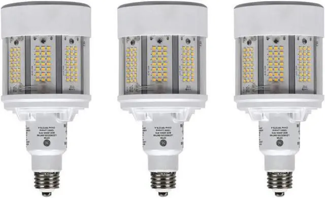 Alt view image 2 of 4 - (case of 3) GE LED 93125012 Omni-Directional LED 50 watt, 3000K, 7500 Lumens, E26 base, HID replacement, LED50ED23.5M/730, LED CornCob Light Bulb, Type B Ballast Bypass