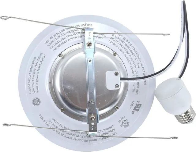 Alt view image 6 of 7 - (case of 6) GE Lighting 47769 refresh LED Downlight, 8 watts, Daylight retrofit kit, White, Indoor Floodlight for 5 or 6 inch recessed downlight, easy LED upgrade, energetic light