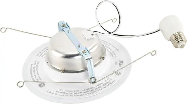 Alt view image 5 of 7 - (case of 6) GE Lighting 47769 refresh LED Downlight, 8 watts, Daylight retrofit kit, White, Indoor Floodlight for 5 or 6 inch recessed downlight, easy LED upgrade, energetic light