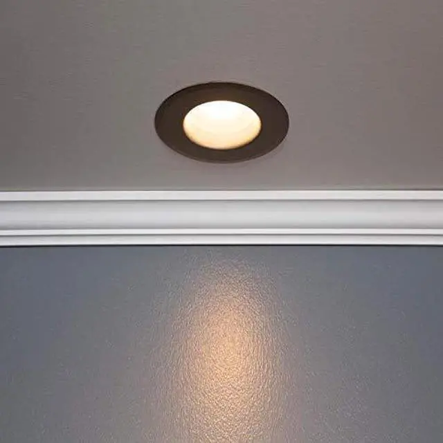Alt view image 4 of 5 - (case of 6) GE 47831 changeable Trim Ring, Bronze Recessed Light Trim for 5 or 6 inch recessed downlight trim, bronze, compatible with 4 inch and 6 inch GE LED recessed downlights
