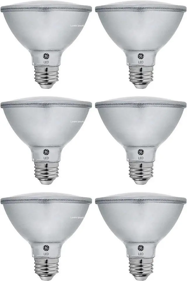 Alt view image 2 of 4 - (6 bulbs) GE Reveal LED 75 W Equivalent Dimmable, Color-Enhancing HD PAR30 Shortneck, Dimmable LED Light Light Bulb, GE's best light, Indoor Floodlight, 700 lumen, 12 watt