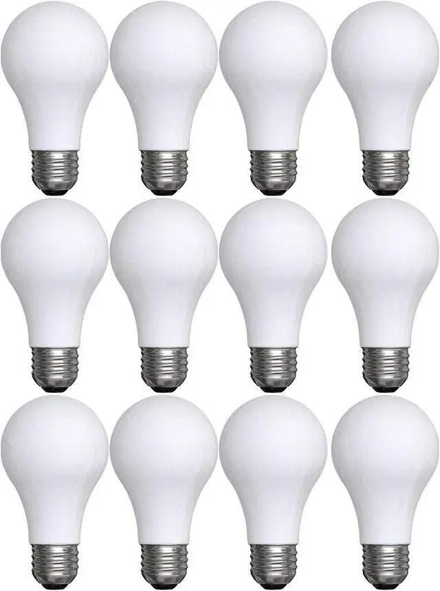 Main image of (12 bulbs) GE Lighting 99192 Daylight Classic Shape A19 LED 8 watts (60 Watt Replacement), 760-Lumen, Medium Base, Frosted Daylight, LED Light Bulb