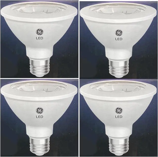 Alt view image 2 of 4 - (4 bulbs) GE 96924 PAR30 short neck LED 12 Watt (75 watt equivalent) 850 Lumen, Dimmable Indoor Floodlight with Medium Base, Soft White Light Bulb