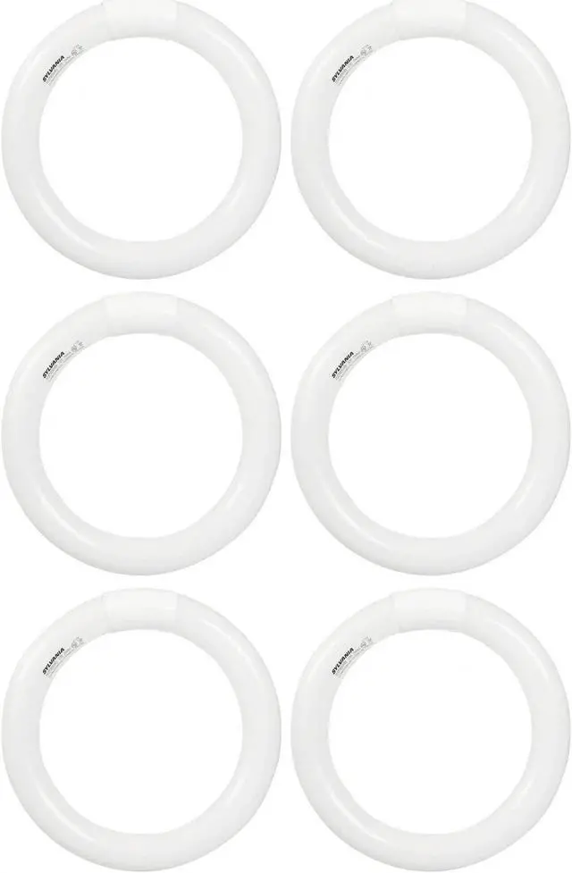 Main image of (6 lamps) Sylvania 23539 Bright / Warm White, Premium Circline Fluorescent T9 Circle 12 inch diameter, 32 watts, 3000K, 2100 lumens, 80 CRI fluorescent light bulb