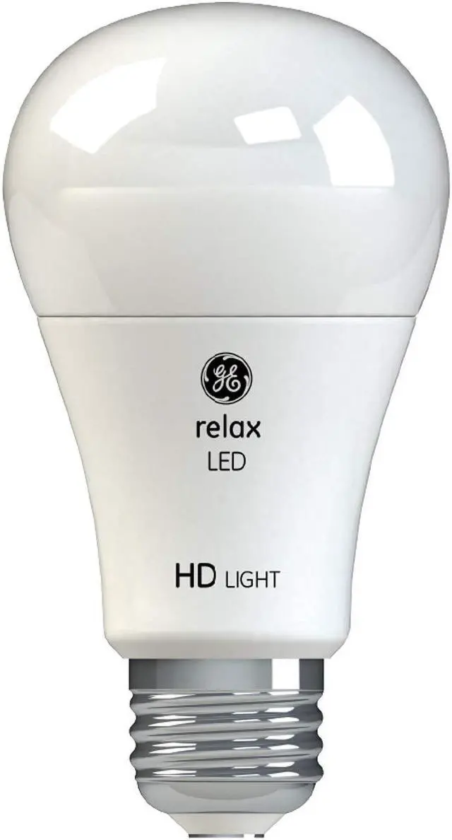 Alt view image 2 of 6 - GE Lighting 36835 Light Bulb Relax HD Dimmable LED A19 10.5 (60-Watt Replacement), 800-Lumen Medium Base, 2-Pack, Soft White, 2