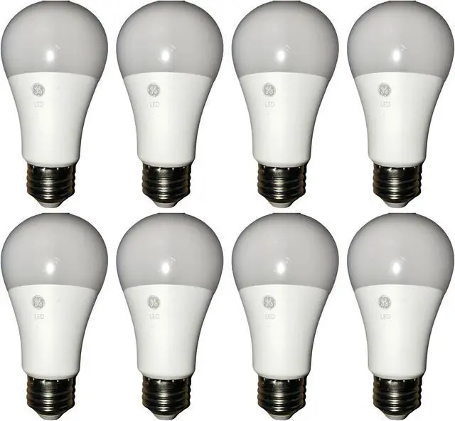 Alt view image 2 of 4 - (case of 8 bulbs) GE Lighting 61961 LED A19, 40 watt equivalent using only 5 watts, Daylight, Medium Base, Frosted LED Light Bulb, 450 lumens