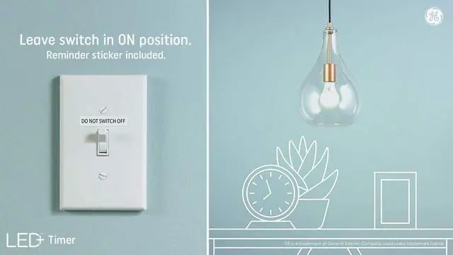 Alt view image 4 of 7 - GE Lighting LED+ Timer Light  Bulb, Soft White, Built-In Automatic Timer, A19 Light Bulb (1 Pack)