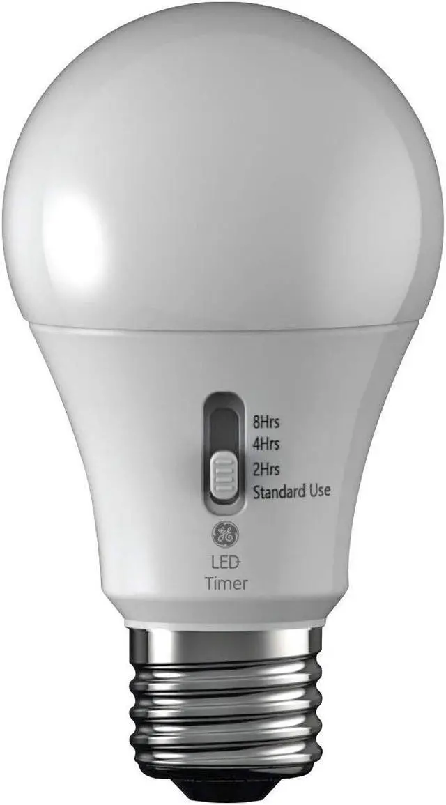 Alt view image 7 of 7 - GE Lighting LED+ Timer Light  Bulb, Soft White, Built-In Automatic Timer, A19 Light Bulb (1 Pack)
