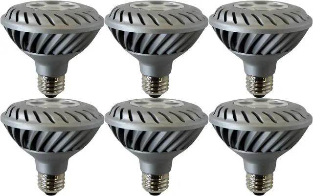 Main image of (case of 6) GE Lighting 65135 Energy Smart LED 12 Watt (60 watt replacement) 750-Lumen PAR30 Spot light Bulb with Medium Base, 3000K Color Temp, silver