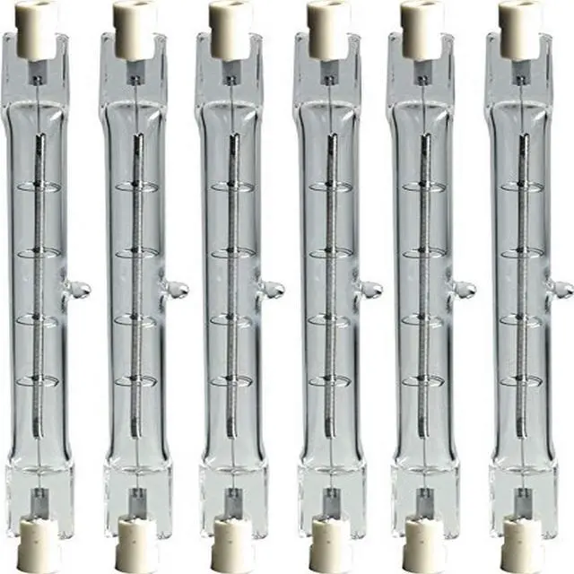 Main image of (6 bulbs) GE Lighting 24932 Proline 1500-Watt Halogen Quartz T3 240V  Light Bulb, Q1500T3CL/PRO, 32000 lumens