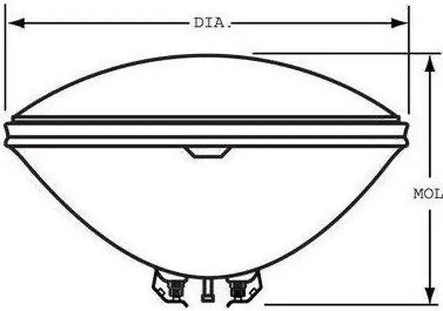 Alt view image 4 of 4 - GE 36271 - Q4681 450 watt PAR46 Halogen Lamp 3000K 100 CRI Dimmable