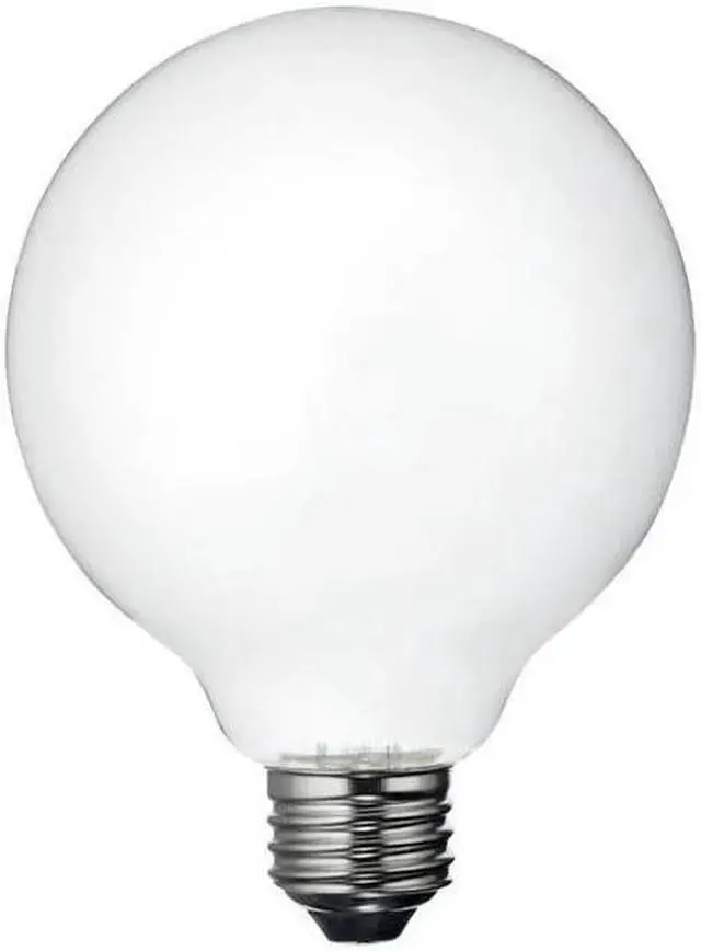 Alt view image 2 of 4 - GE 41835 Relax LED G30 Vanity Globe, frosted, Soft White 2700K, 6 watt, 500 lumen, Dimmable Decorative Globe Light Bulb, 60 watt replacement