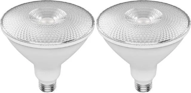 Alt view image 2 of 5 - (2 bulbs) GE Lighting refresh LED Outdoor Floodlight, Daylight, PAR38, 15 watt, 1200 lumen (90 watt replacement) LED flood light, Dimmable