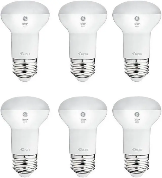 Alt view image 2 of 4 - (6 bulbs) GE Relax LED R16, 6 watt, 400 lumen Dimmable, Soft White LED Light Bulb. high definition soft white light