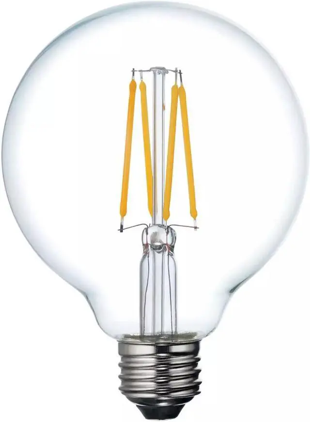 Alt view image 3 of 4 - GE Relax LED G30 Globe, soft white,  6 watt,  500 lumen, soft white 2700K Dimmable LED Light Bulb, medium base