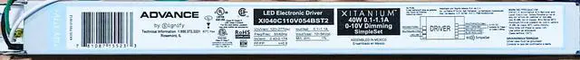 Main image of Advance by Signify Xitanium LED Electronic Driver XIO40C110V054BST2