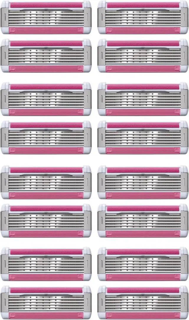Alt view image 2 of 5 - (4 packs) BIC Click 5 Soleil Women's Razor Refills with 5 Flexible Blades and Recyclable Box, Pink, 16 cartridges in total (four boxes of four)