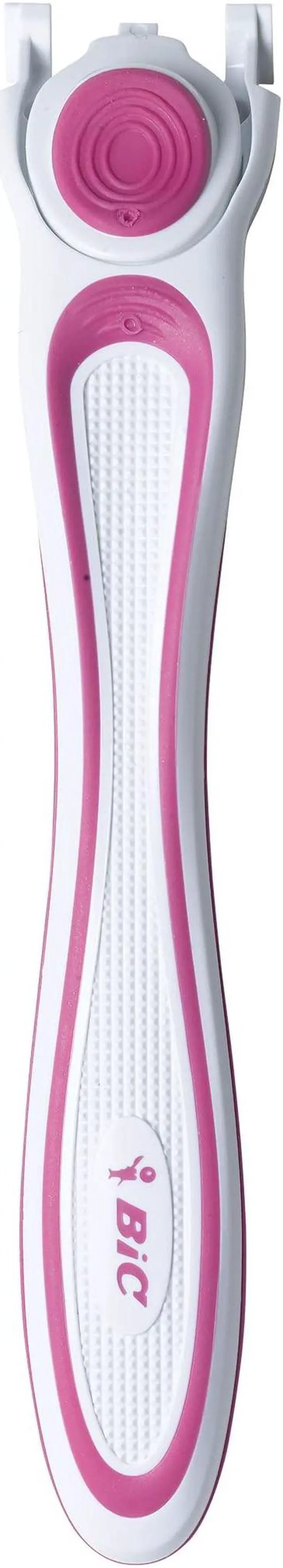 Alt view image 5 of 5 - (4 packs) BIC Click 5 Soleil Women's Razor Refills with 5 Flexible Blades and Recyclable Box, Pink, 16 cartridges in total (four boxes of four)