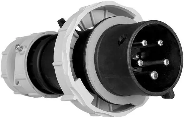 Alt view image 3 of 6 - Eaton Arrow Hart AH530P5W Pin and Sleeve plug, 30A, 4-Pole, 5-Wire, 600V, Black, IP69K, IP67