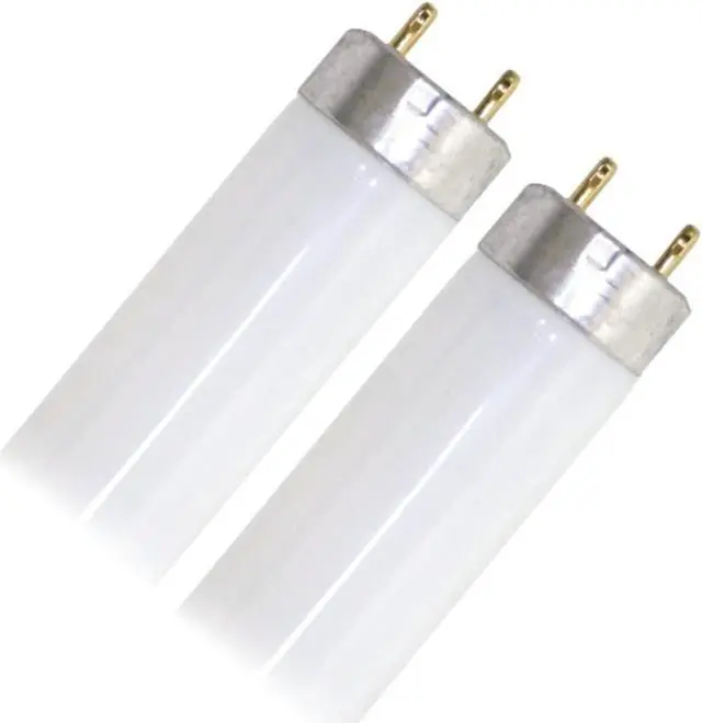 Alt view image 2 of 3 - (2 pack) GE Lighting 66833 Premium Cool White T8 Fluorescent Tube, 48 inches, 32 watts, 2900 lumens