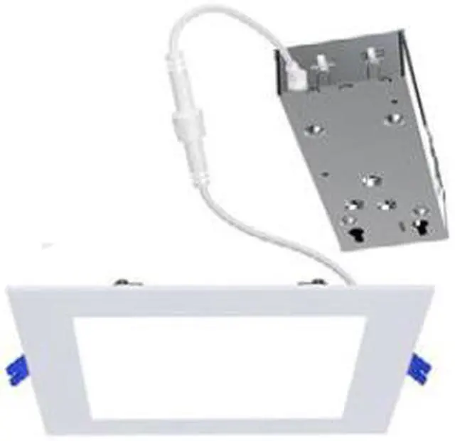 Alt view image 2 of 5 - Philips Lightolier LED Flat Downlight, square, 4 inch, FD4SSLMZ10SCTUW, lumen selectable and color temperature selectable, Dimmable LED Downlight, White Luminaire Title 24 Compliant