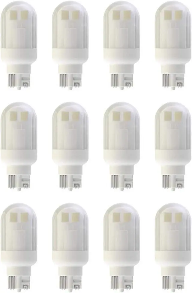 Alt view image 2 of 3 - (case of 12 bulbs) GE 2W LED T5 20 Watt Equivalent 170 Lumens Warm White Wedge LED 3000K Landscape Light