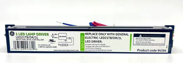 Alt view image 3 of 3 - GE CURRENT LED21T8/DR/1L LED Driver,18W,27 to 33VDC,9-1/2 in.