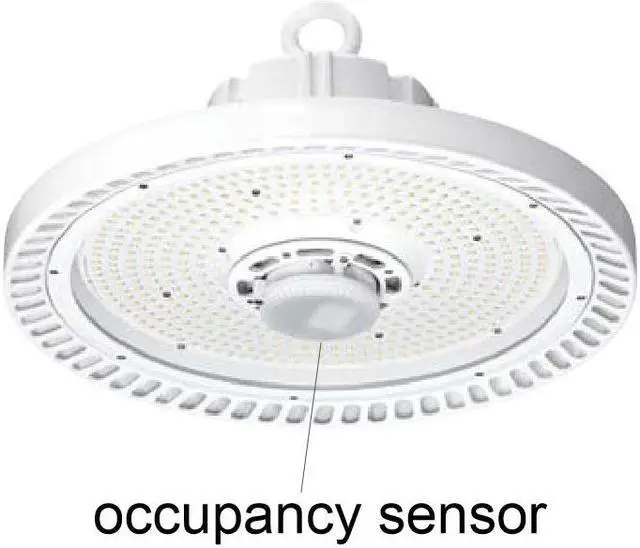 Alt view image 4 of 6 - Hubbell CRN Wet Location LED High Bay CRN-40LX-EDU-OCS, 100 Watt, 14,000 lumen, Replaces 250W HID, 4000K, 120-277V, with microwave occupancy sensor, 0-10V dimming, IP65