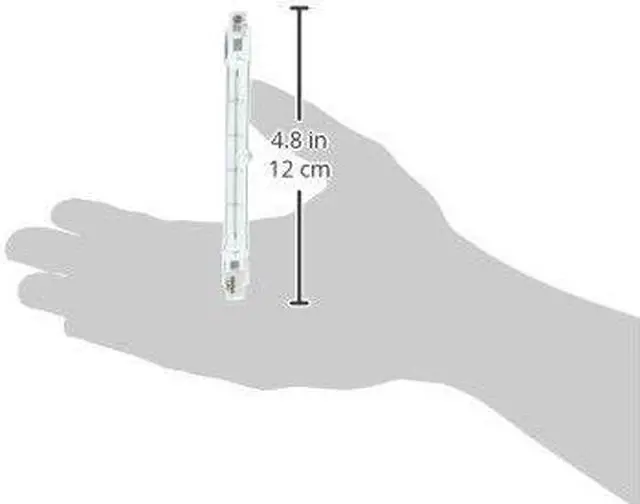 Alt view image 2 of 3 - GE Lighting 24931 Proline500 Quartz T3 DEQ 130V 500-Watt Light Bulb, 10300 lumen, R7S base, 6-Pack Q500T3CL/PRO-6PK