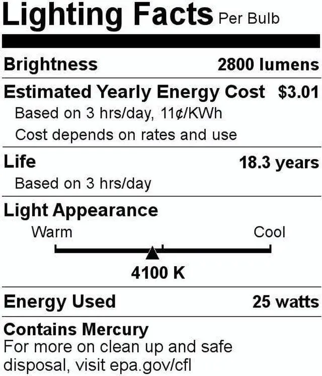Alt view image 3 of 3 - SYLVANIA 20118 - FT40DL/25W/841/SS/ECO - 25 Watt - 4 Pin 2G11 Base - 4100K - CFL