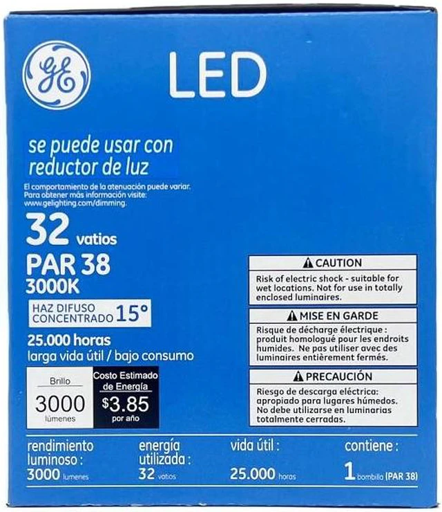 Alt view image 4 of 6 - GE 75447 - LED32DP38W830/15 PAR38 Flood LED Light Bulb