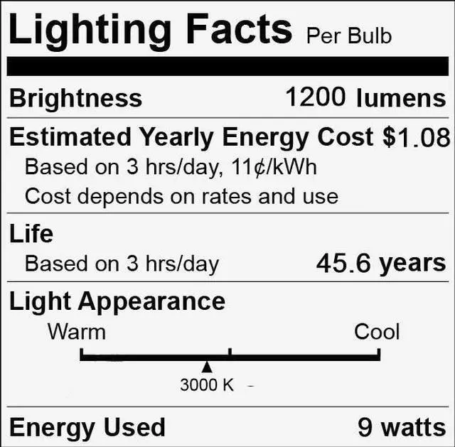 Alt view image 6 of 6 - GE LIGHTING LED9G24Q-V/830 LED Lamp,PL Vertical,3000K Bulb Color