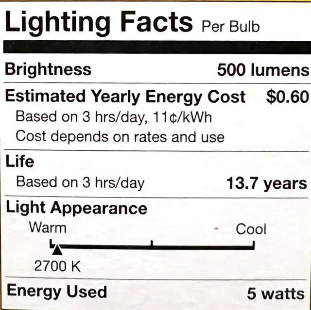 Alt view image 5 of 5 - (4 pack) Sylvania LED Candle B10 Light Bulb, 60 watt equivalent, Dimmable, Soft White, Indoor Outdoor, LED Light Bulb, medium base