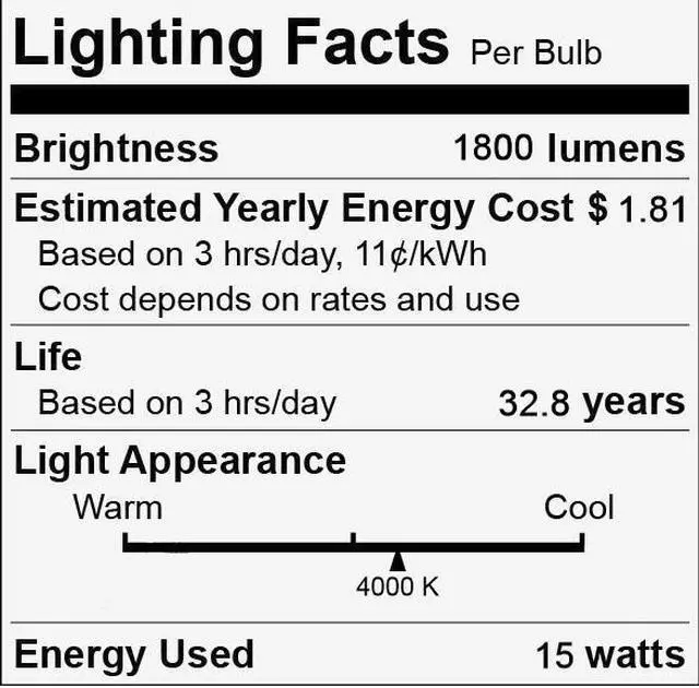Alt view image 5 of 5 - (16 tubes) GE Lighting T8 LED Tube, 48 inch, 15 watt, 1800 lumens, 4000K Cool white, Type A plug and play-- fast and easy upgrade for 4-ft T8 fluorescent lamp, no rewire no hassle