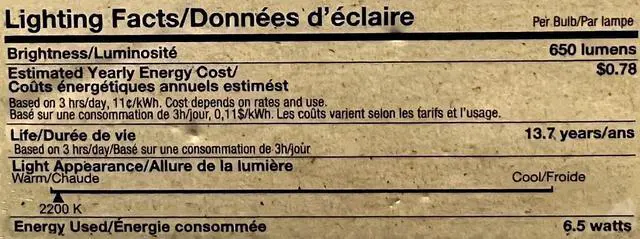 Alt view image 6 of 6 - (2 bulbs) Sylvania 40069 LED Vintage G40 Globe, Amber Glow, 60 watt replacement using only 6.5 watts, 650 lumens, Dimmable