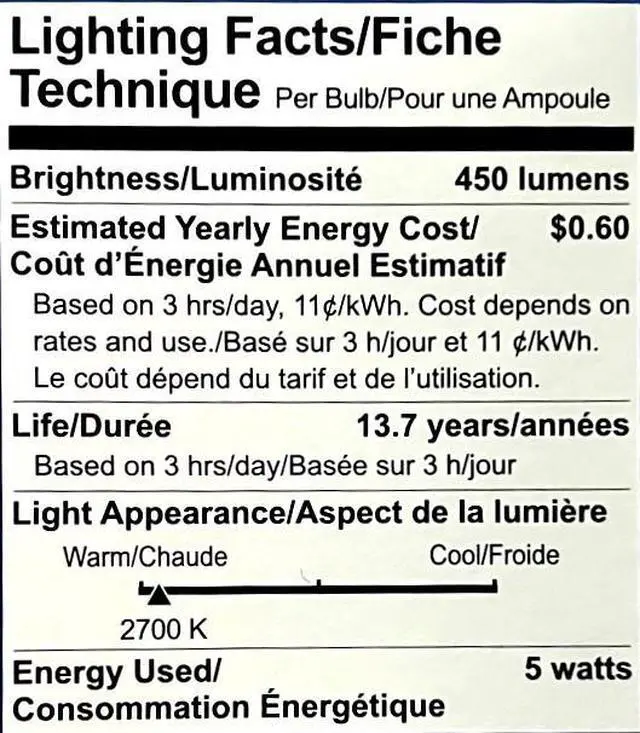 Alt view image 2 of 3 - (3 pack) GE 66256 - bright stik LED Tubular Light Bulb 2700K 5 watt LED