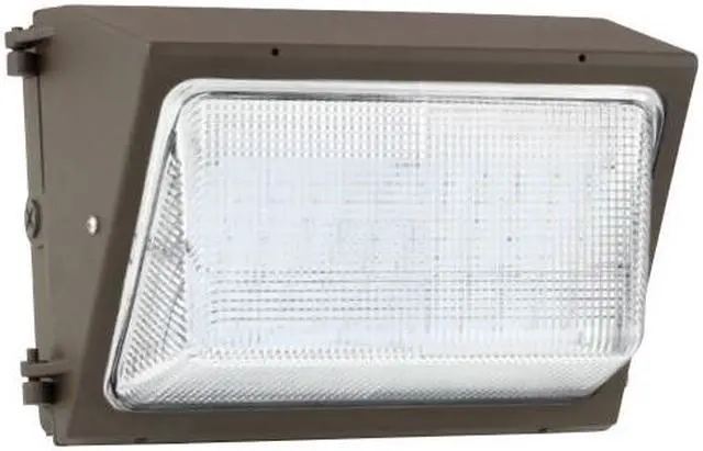 Main image of Hubbell WGH LED area lighting wall pack WGH-133L-5K-U-M-LED, 76 watt, 9173 lumens, 5000K Color Temp, 120 lumens per watt,  120-277V,  outdoor perimeter lighting LED wallpack