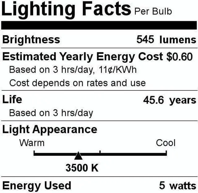 Alt view image 4 of 4 - GE 30543 plug-in LED Neutral White 3500K, 5 watts 545 lumens 2 pin GX23 socket,  3500K LED upgrade replacement for CFL compact fluorescent Plug-in GX23 bulb, LED5GX23/835