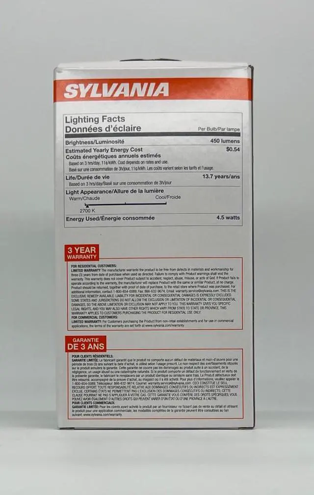 Alt view image 4 of 4 - (case of 5) SYLVANIA 79522 Led Ultra Filament 40 watt equivalent, 2700K Decorative LED light bulb