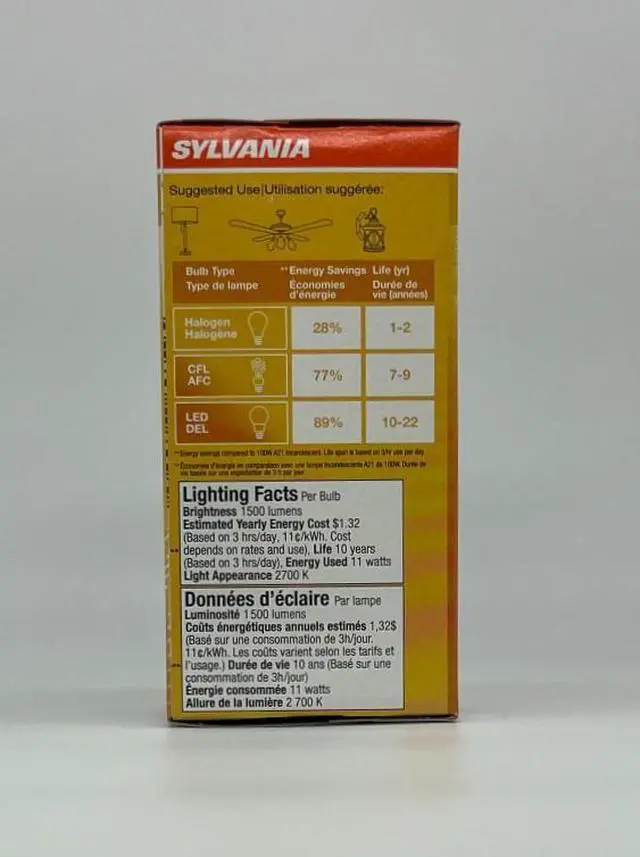Alt view image 2 of 3 - Sylvania LED A21 Soft White 100 watt equivalent Glass LED Light Bulb