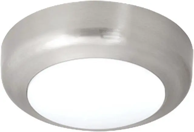Main image of Hubbell Dual Lite 11 inch round LED Ceiling Light, EVSBN, Brushed Nickel, 17 watts, 1200 lumens, 4000K Color Temperature, 120/277Vac, 0-10V Dimming