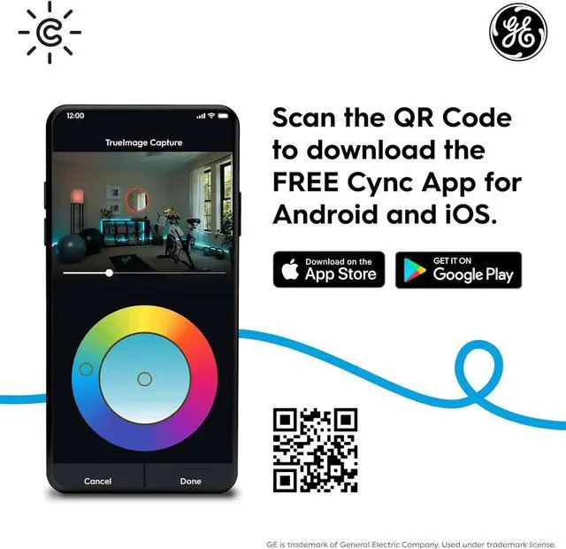 Alt view image 7 of 7 - (2 cameras) GE Cync Outdoor Battery Powered Smart Wi-Fi Camera, 2K HD Resolution & Night Vision, Motion/person detection with mobile alerts, Wireless, works with Alexa and Hey Google