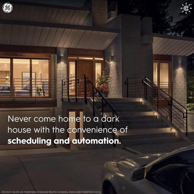 Alt view image 7 of 7 - (2 bulbs)GE CYNC Smart LED Light Bulbs, Color Changing, Bluetooth Enabled, Works with Alexa and Google