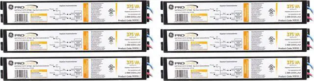 Main image of (case of 6) GE GETR347/277-375W 90896 Stepdown Autotransformer Ballast, 347VAC to 277VAC