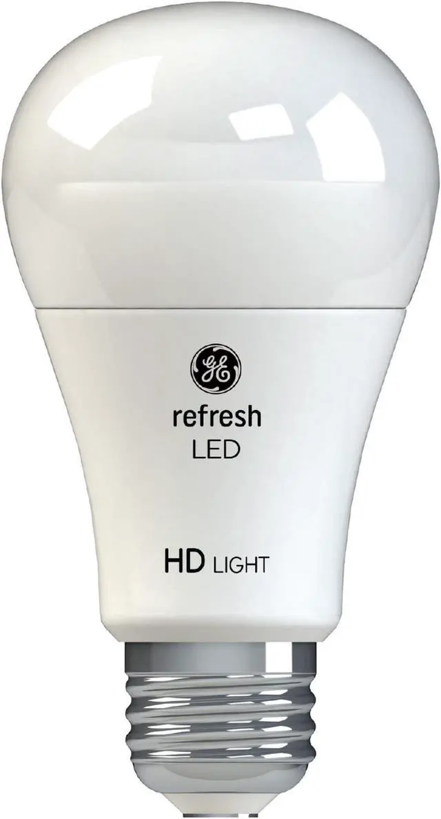 Alt view image 2 of 7 - (4 bulbs) GE Refresh LED Light Bulbs, 60 Watt, Daylight, A19, 10 watt, 800 lumens, Dimmable, energetic daylight LED bulb