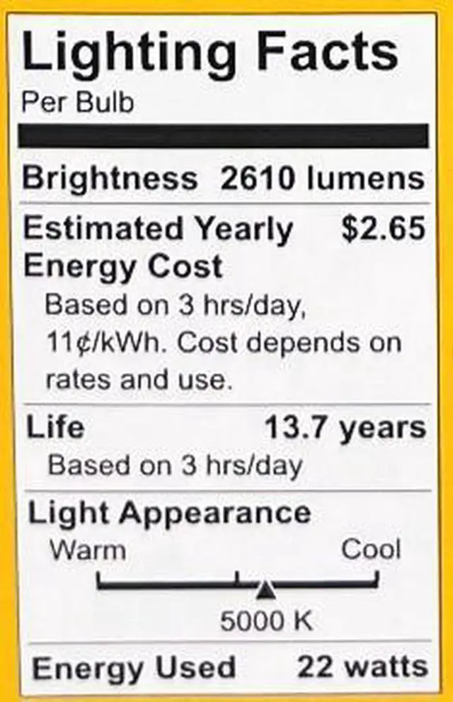 Alt view image 2 of 4 - (quantity of 3) GE ultra bright LED A21 Light Bulb, 22 watts, 2610 lumens, Dimmable, Daylight 5000K, Indoor and Outdoor, medium base (150 watt equivalent) UltraBright LED Bulb