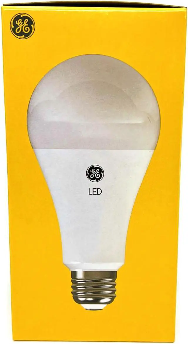 Alt view image 3 of 4 - (quantity of 3) GE ultra bright LED A21 Light Bulb, 22 watts, 2610 lumens, Dimmable, Daylight 5000K, Indoor and Outdoor, medium base (150 watt equivalent) UltraBright LED Bulb