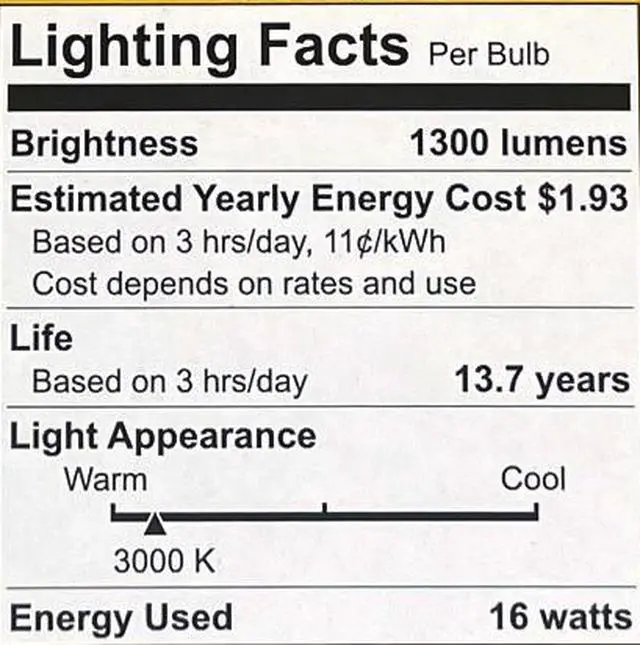 Alt view image 3 of 6 - (case of 3) GE ultra bright LED PAR38, 16 watts, 1300 lumens, Dimmable, Indoor and Outdoor rated, Warm White 3000K, Medium base, UltraBright LED Light Bulb