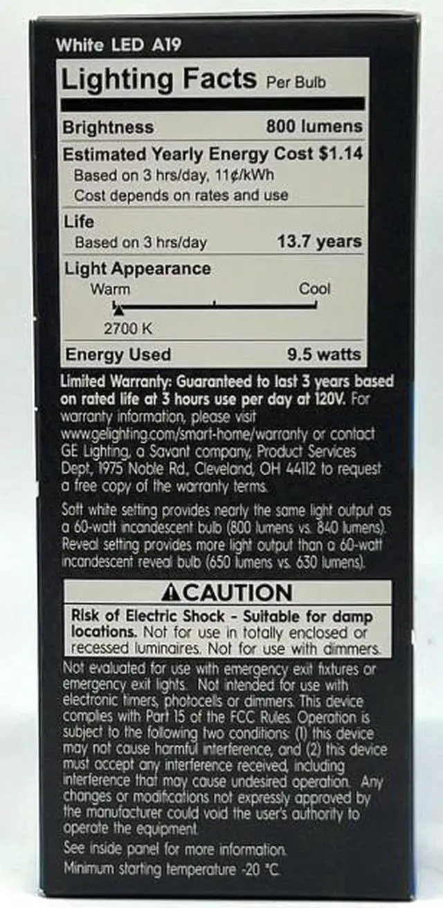 Alt view image 4 of 4 - (case of 3 kits) GE Cync Bedroom Light and Smart Switch Kit, 1 Reveal HD Smart Bulb and one Removable Dimmer Switch (requires no wiring) per kit, wire-free smart bulb control, for google & alexa